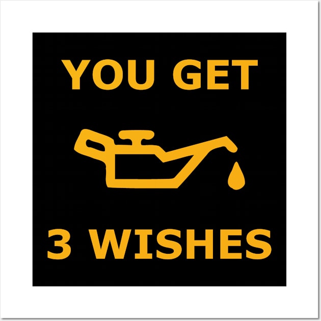 You Get 3 Wishes - Oil Light Mechanics Wall Art by JoeHx